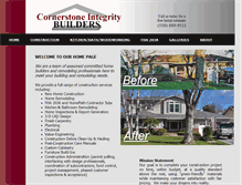 Tablet Screenshot of cornerstoneintegritybuilders.com